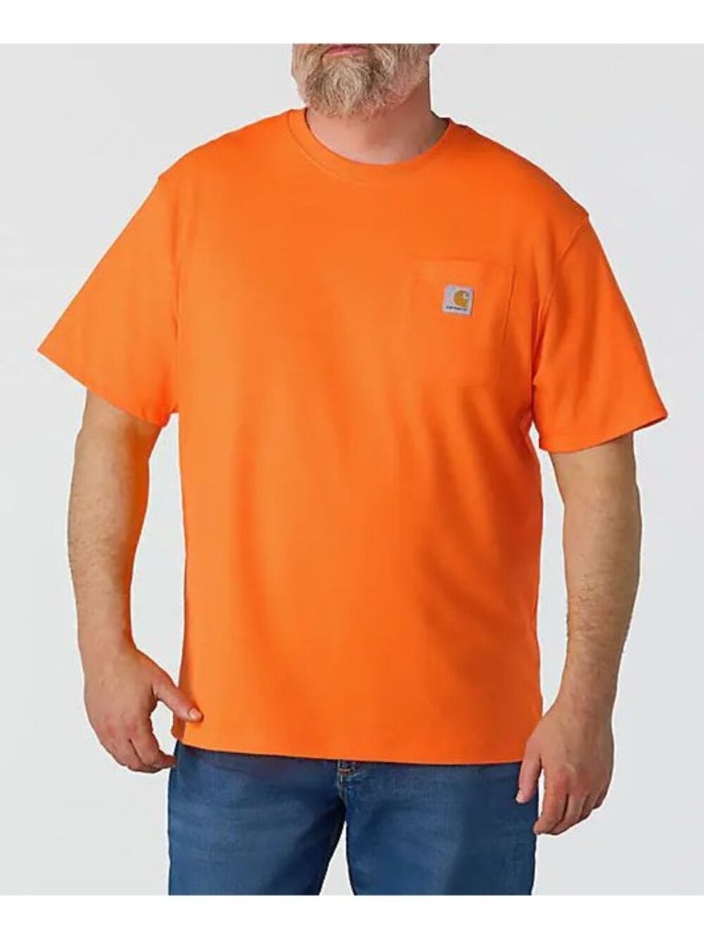Carhartt Loose Fit size Large K87 Short Sleeve Pocket Tee NWT Brite Orange